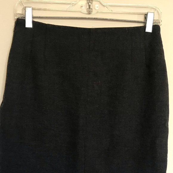 Charcoal Zara stretch wool pencil skirt - Picture 3 of 5